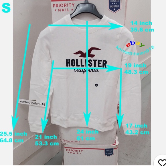 HOLLISTER APPLIQUE LOGO CREWNECK - Picture 10 of 10